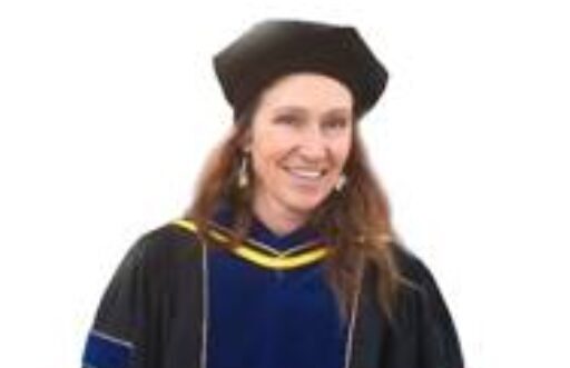 Dr. Sabina Burton wearing her Robe